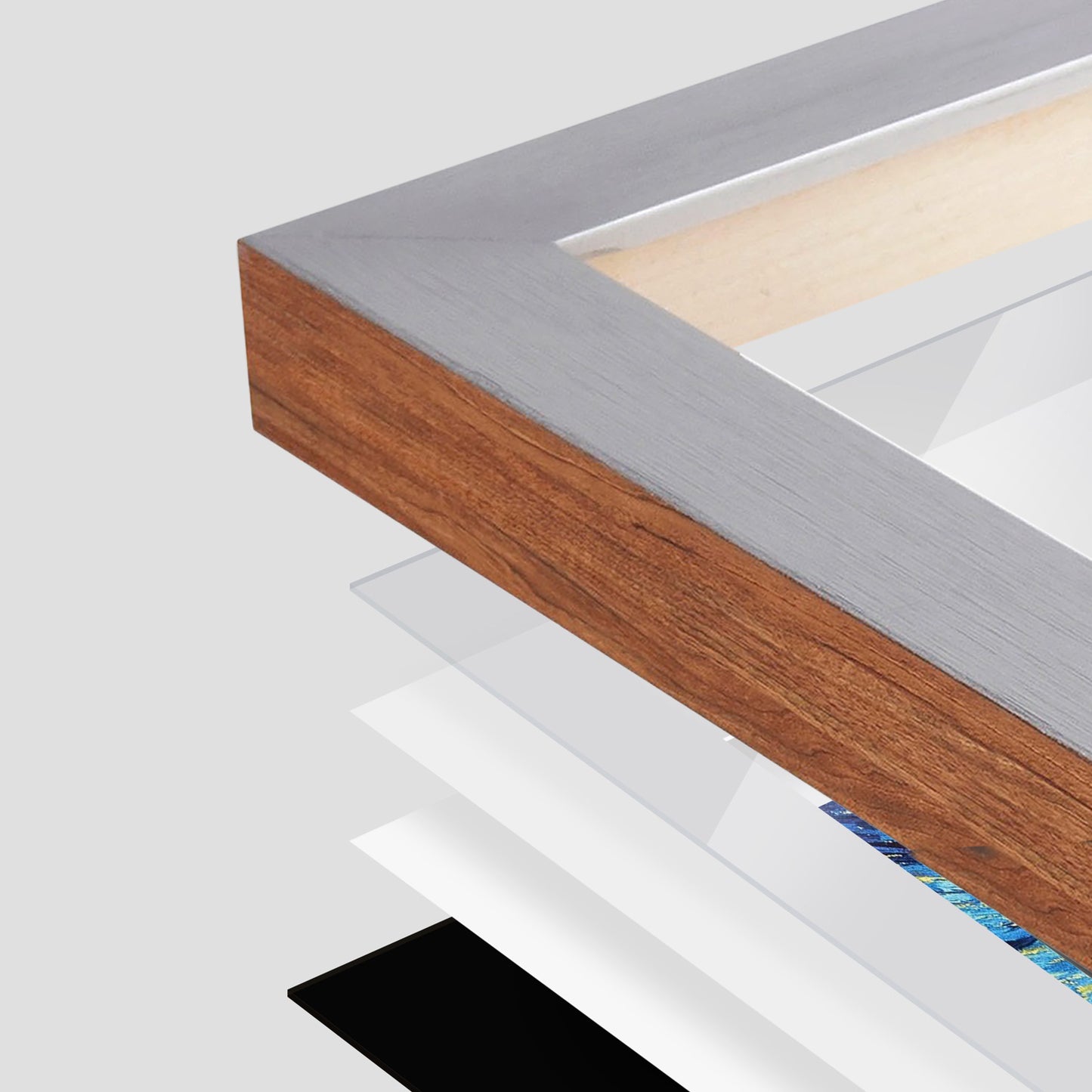 Steel Silver Mercer Wall Frame