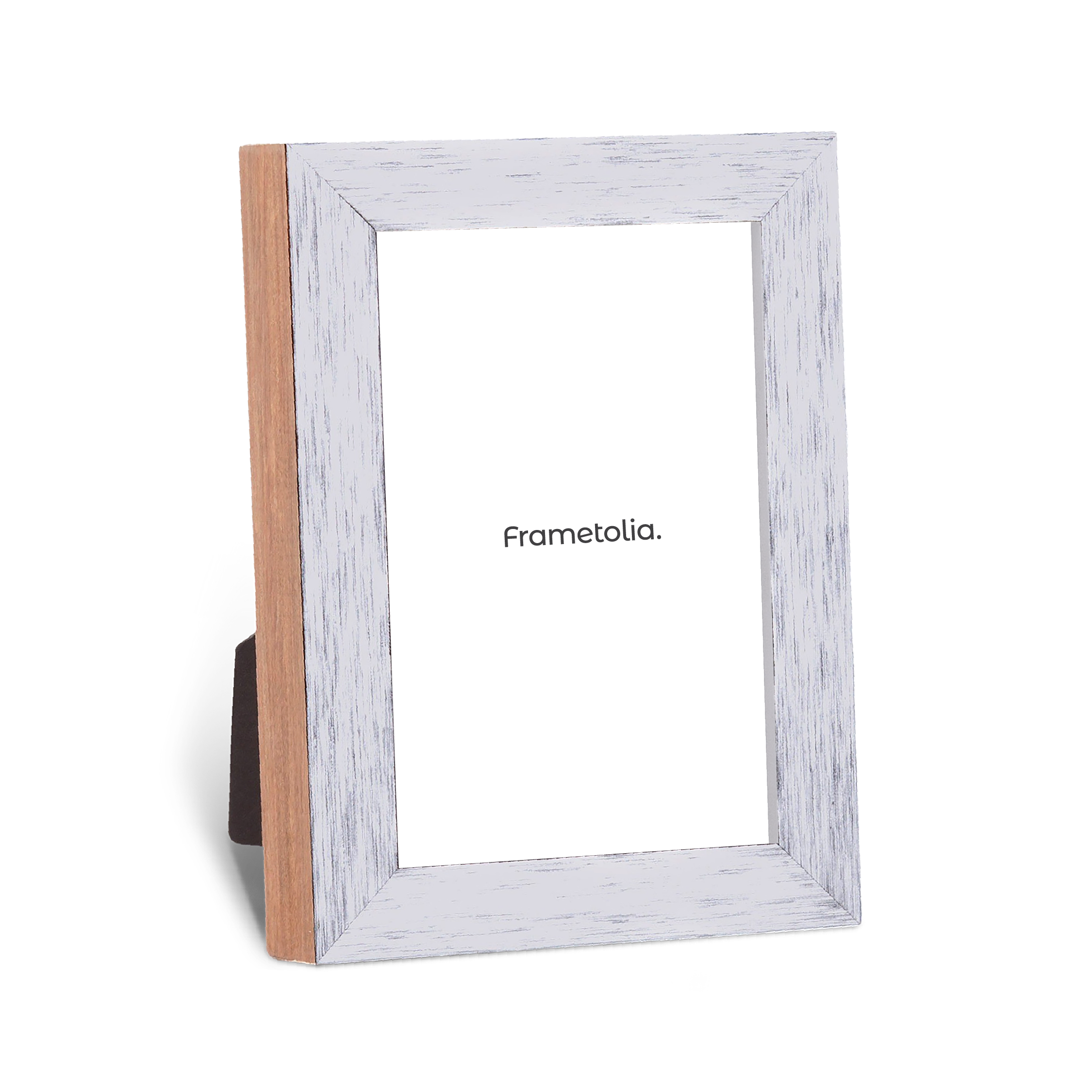 steel silver rustic narrow width table top frame