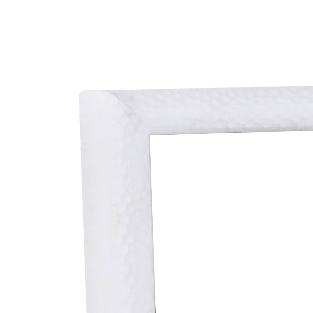 Hammered White Narrow Width Table Top Frame