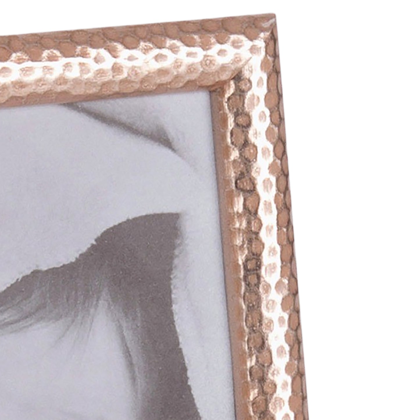 Hammered Champagne Narrow Width Table Top Frame