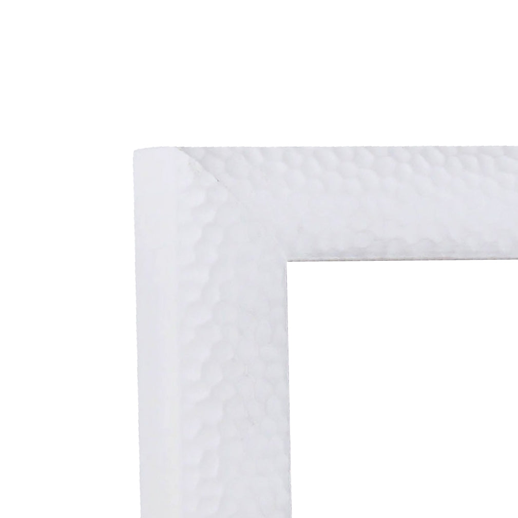 Hammered White Medium Width Table Top Frame