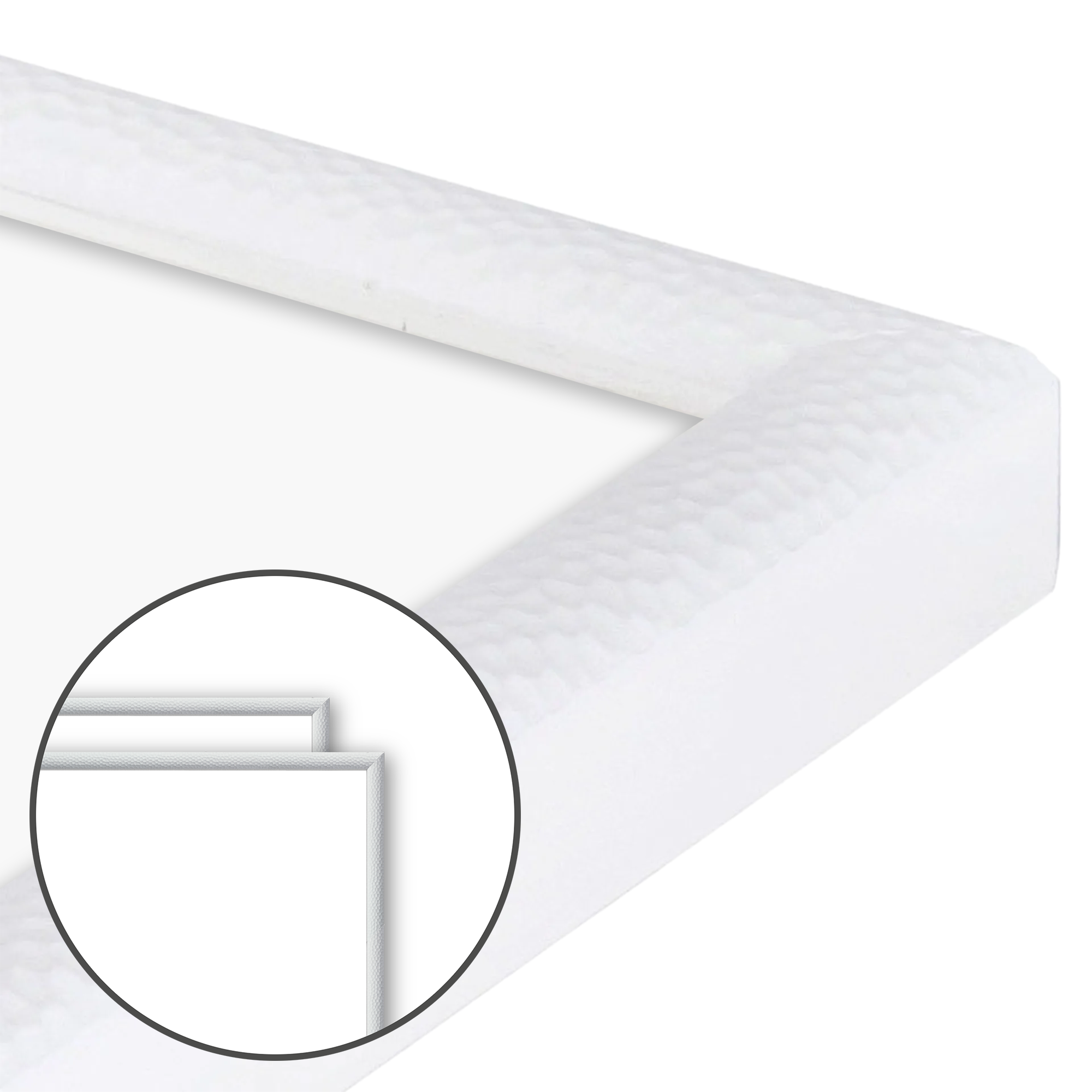 Hammered White Medium Width Wall Frame, Set of 2 – Frametolia.