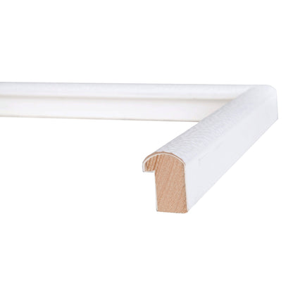 Hammered White Medium Width Table Top Frame