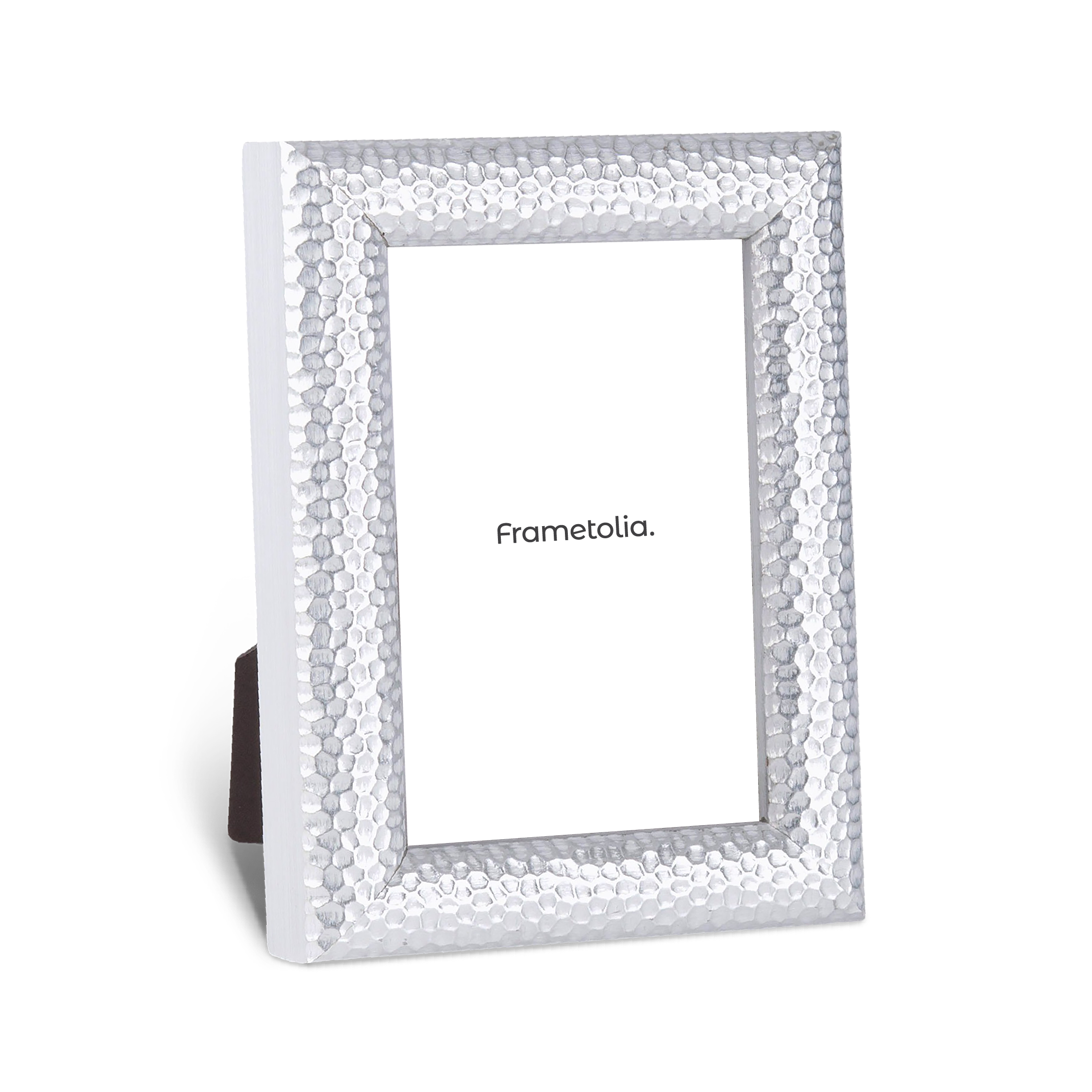 hammered silver medium width tabletop frame