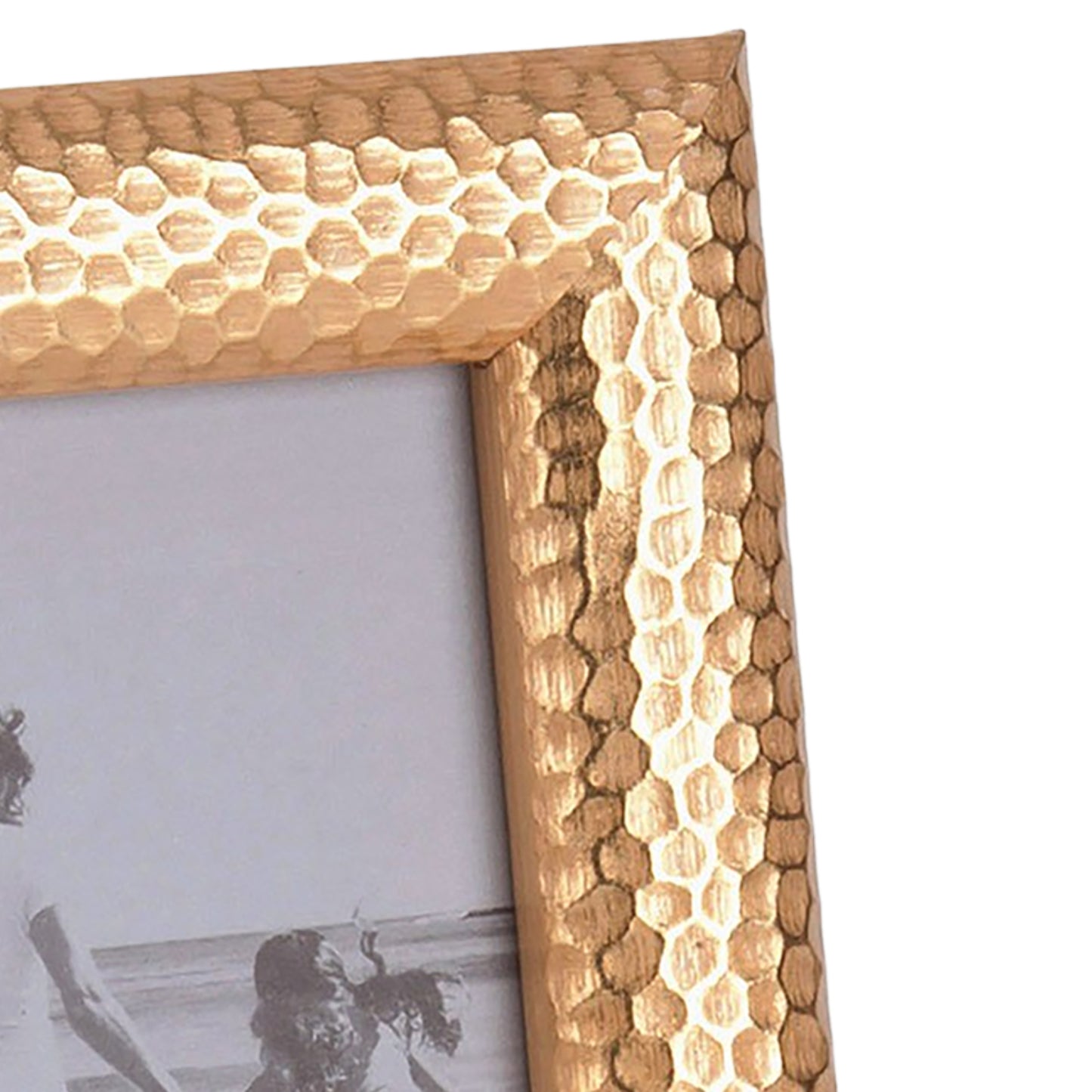 Hammered Gold Medium Width Table Top Frame