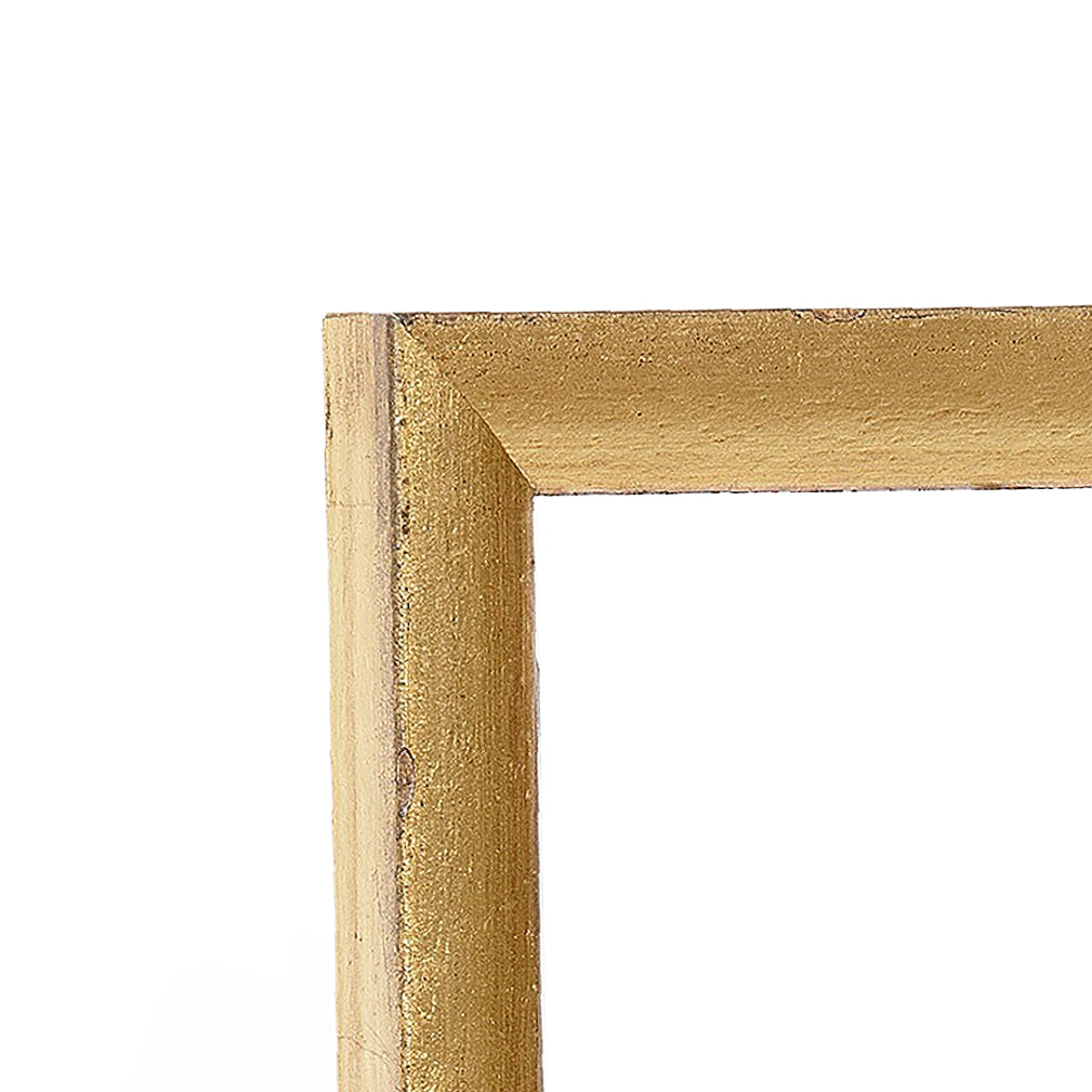Cool Gold Contemporary Narrow Width Table Top Frame
