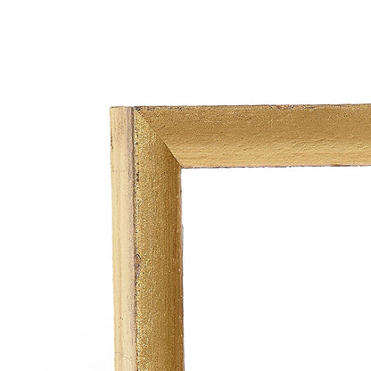 Cool Gold Contemporary Narrow Width Table Top Frame