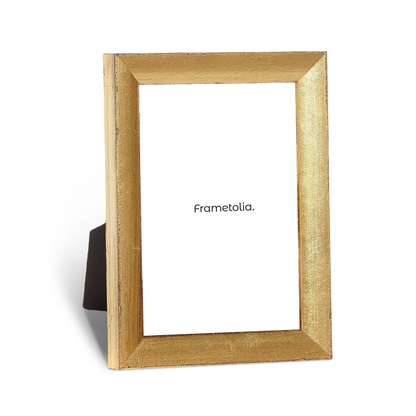 Cool Gold Contemporary Narrow Width Table Top Frame