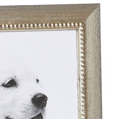 Cool Silver Motif Narrow Width Table Top Frame