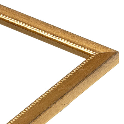 Cool Gold Motif Narrow Width Table Top Frame