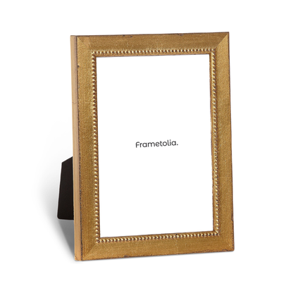 Cool Gold Motif Narrow Width Table Top Frame