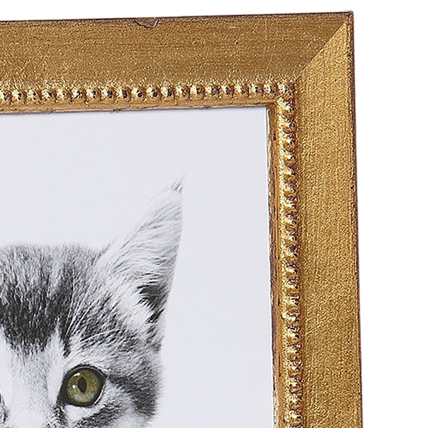 Cool Gold Motif Narrow Width Table Top Frame