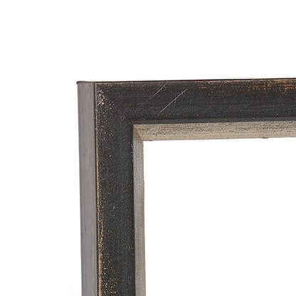 Night Black & Cool Silver Medium Width Table Top Frame