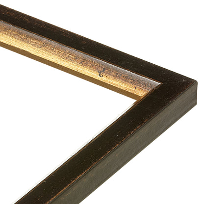 Night Black & Cool Gold Medium Width Table Top Frame