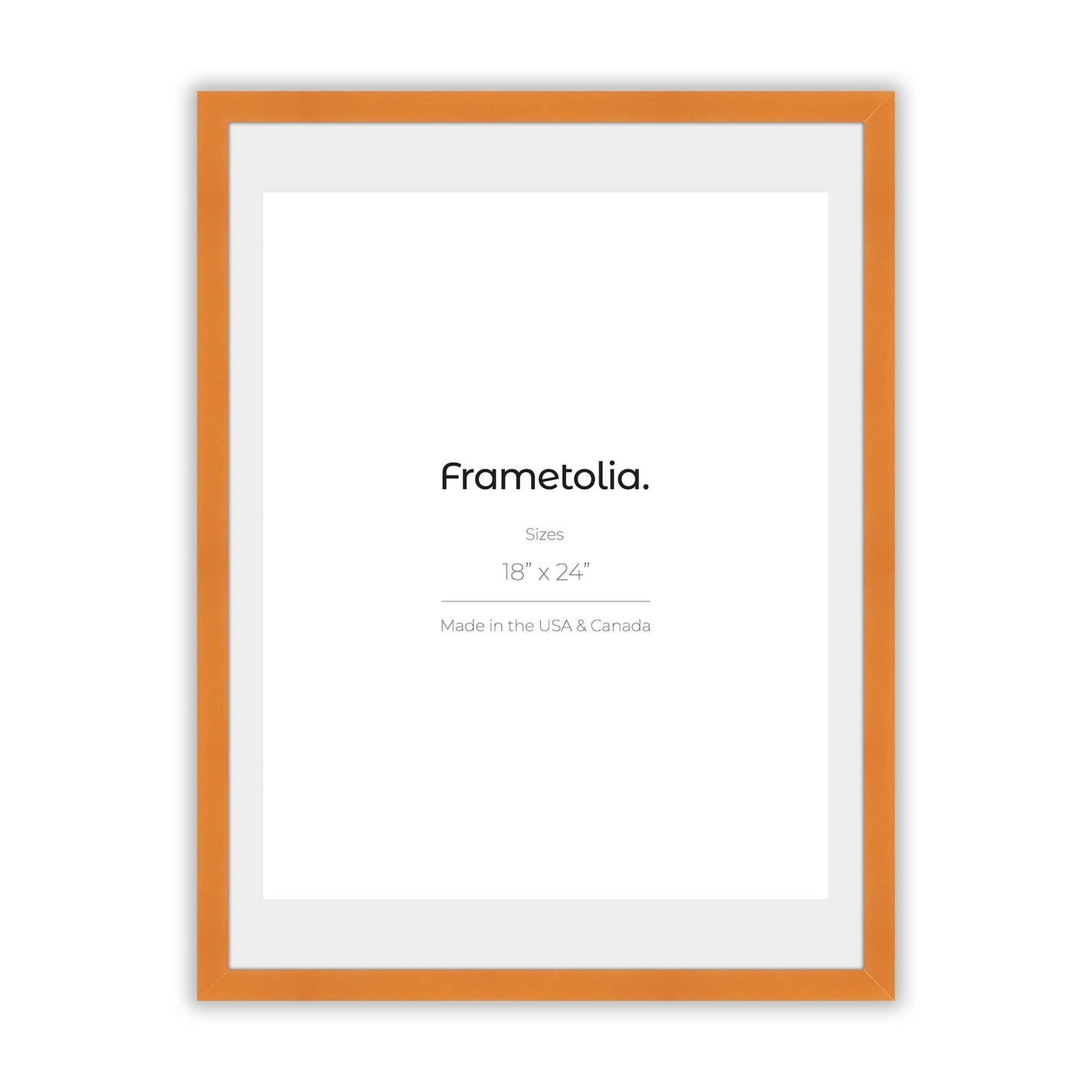 Orange Marmalade Narrow Width Wall Frame