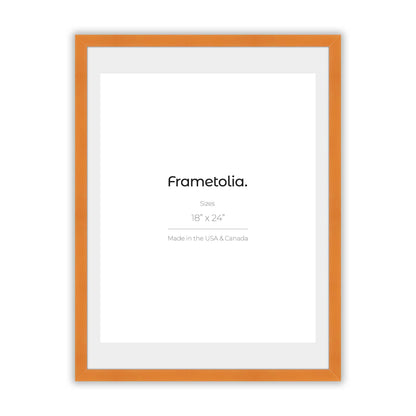 Orange Marmalade Narrow Width Wall Frame