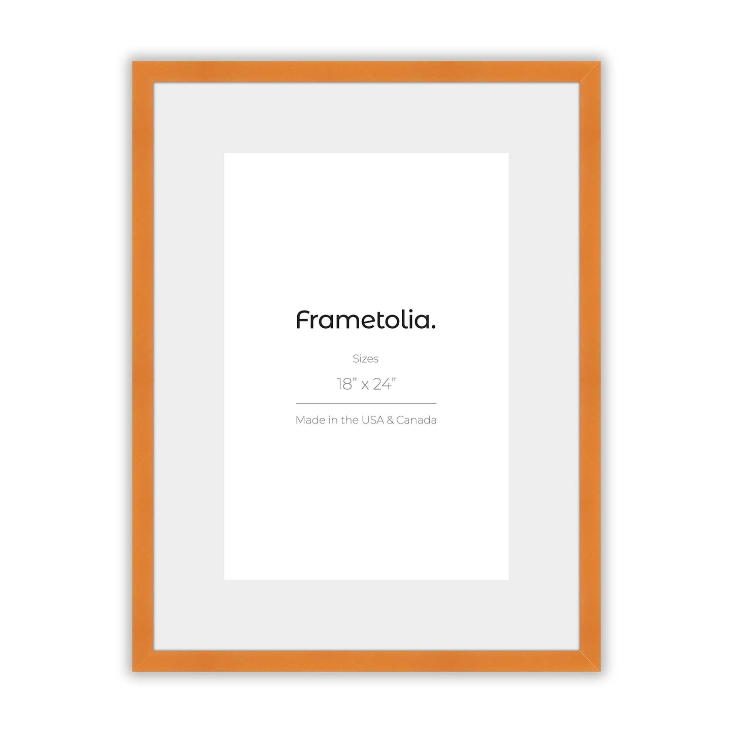 Orange Marmalade Narrow Width Wall Frame