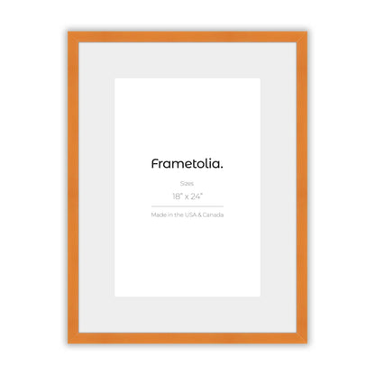 Orange Marmalade Narrow Width Wall Frame