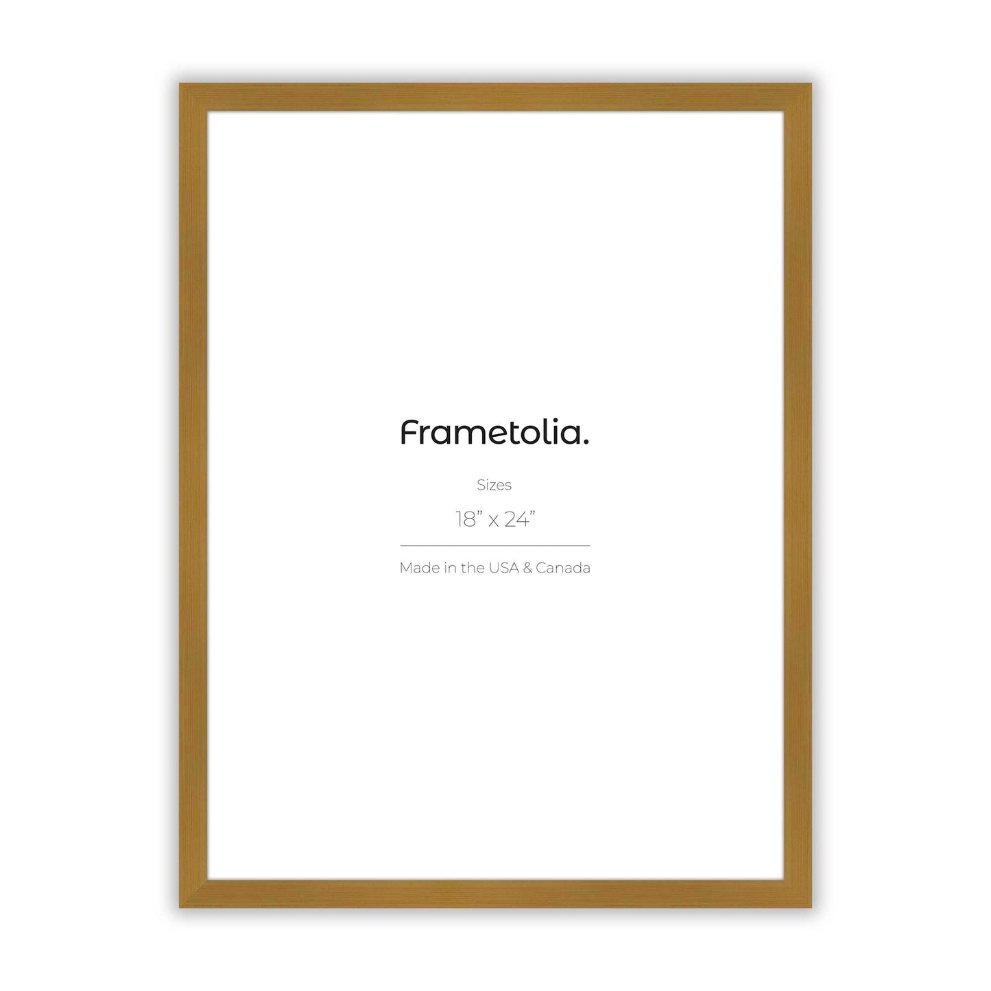 Polished Gold Frame With Custom Print