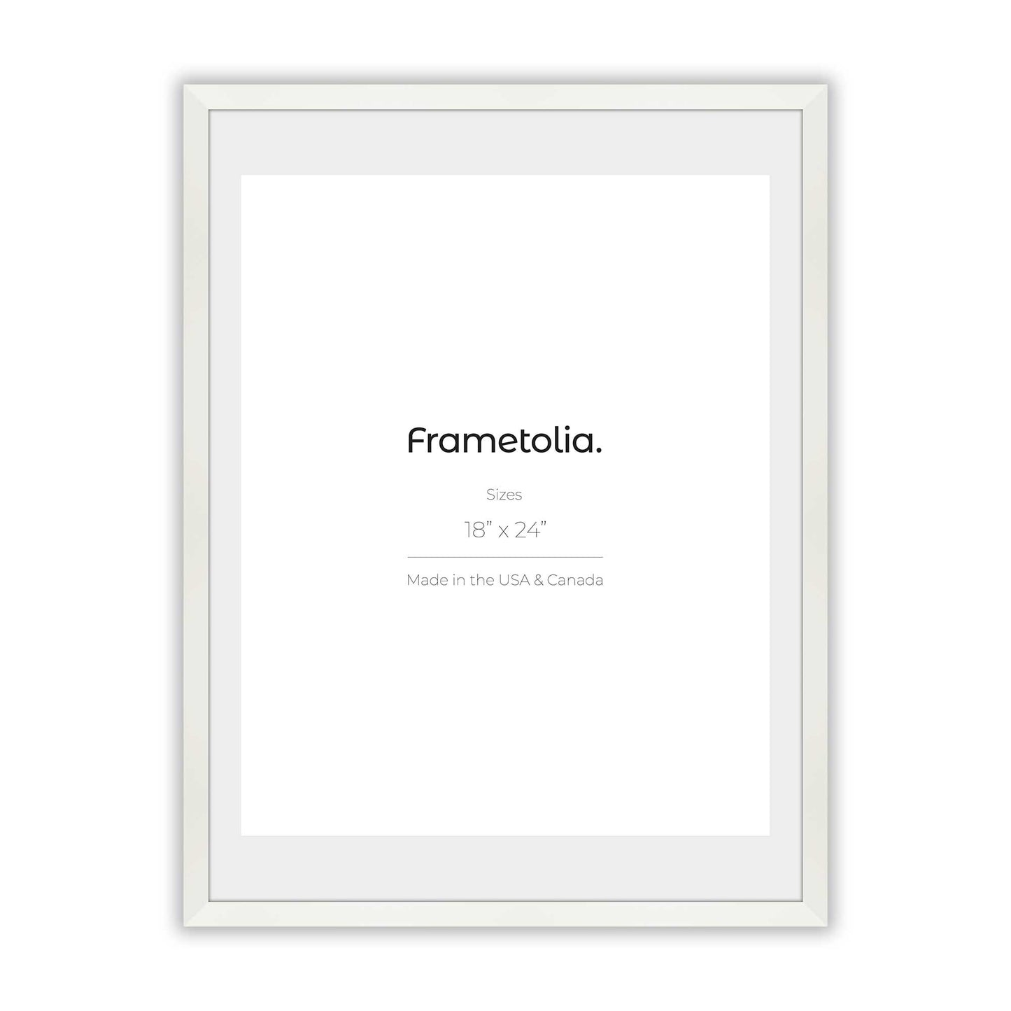 Opaque White Frame With Custom Print