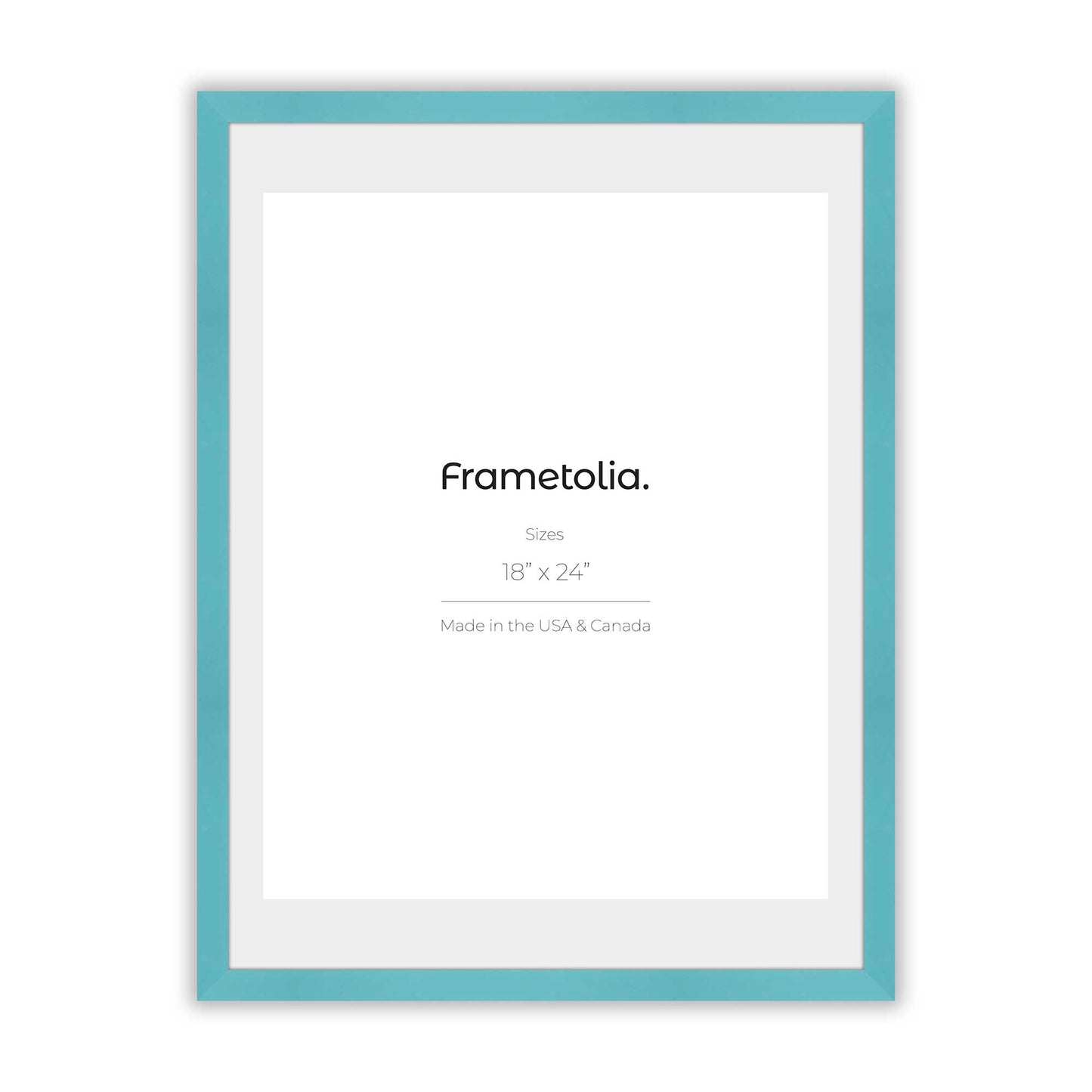 Capri Teal Frame With Custom Print