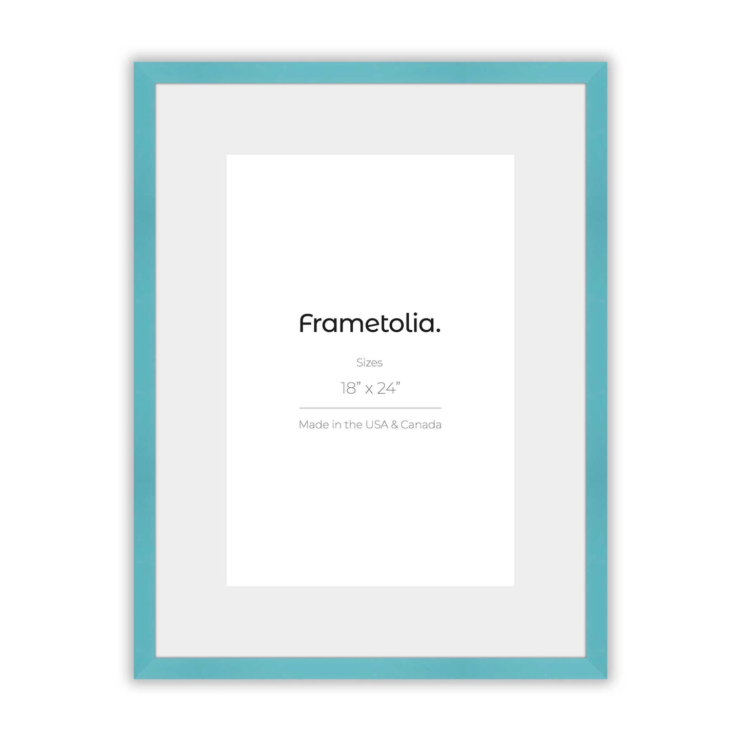 Capri Teal Narrow Width Wall Frame