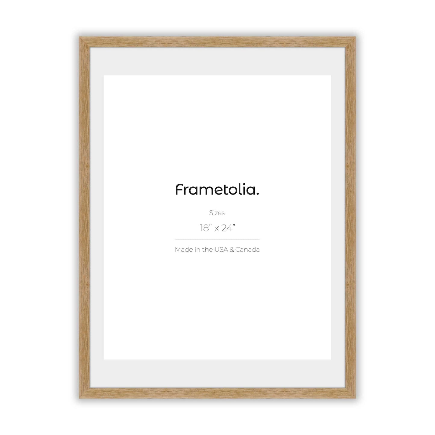 Natural Oak Frame With Custom Print
