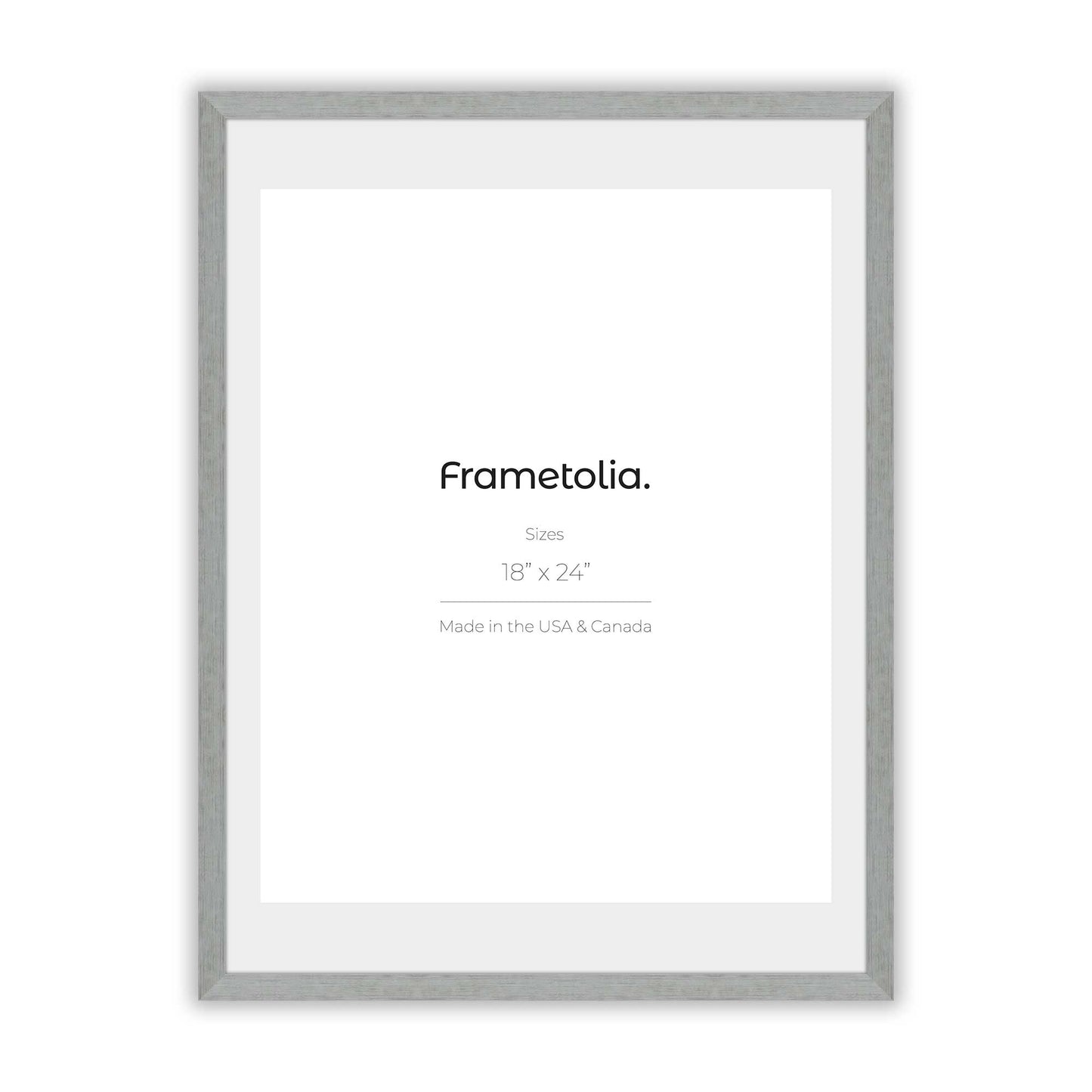 Heathered White Frame With Custom Print