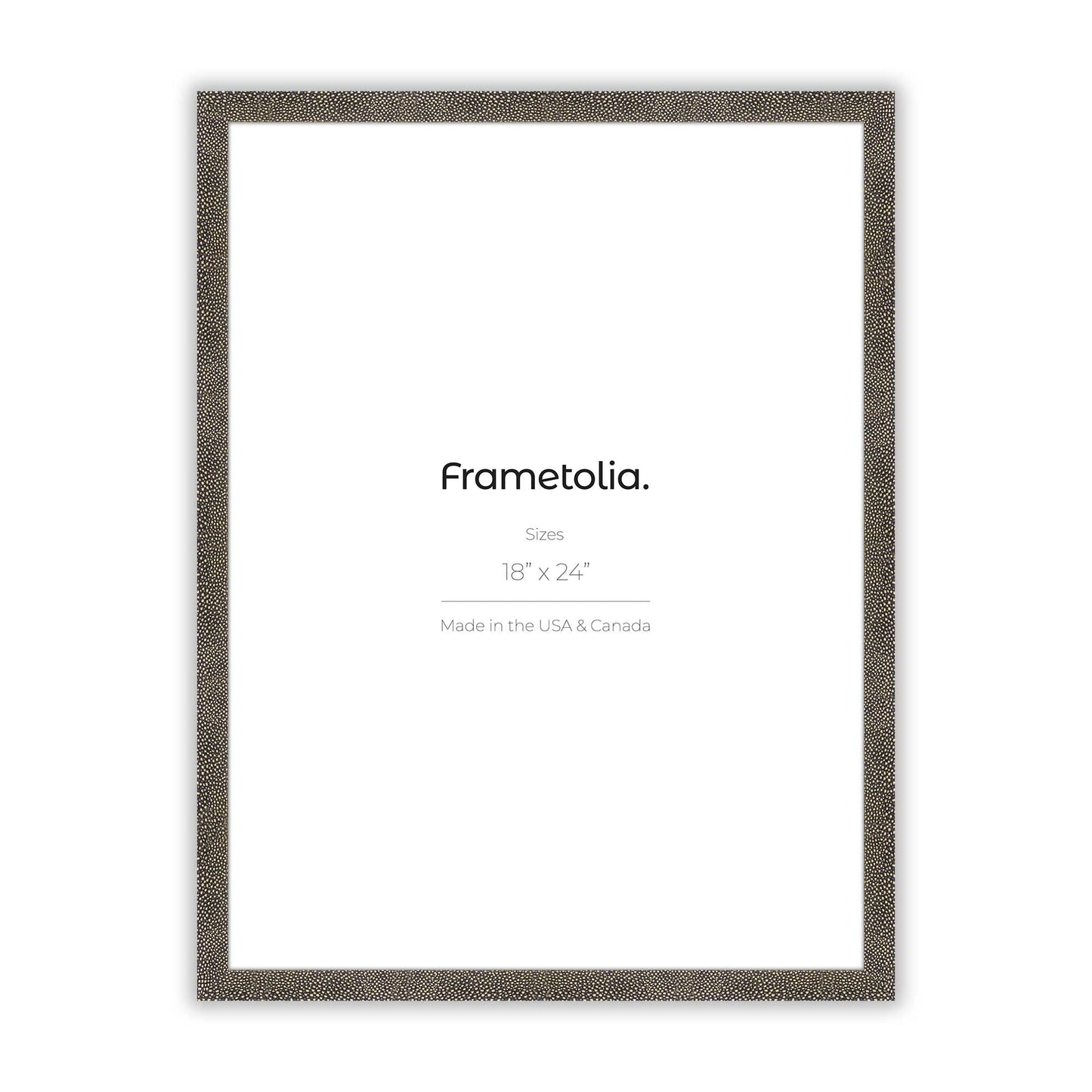 Gold Shagreen Frame With Custom Print