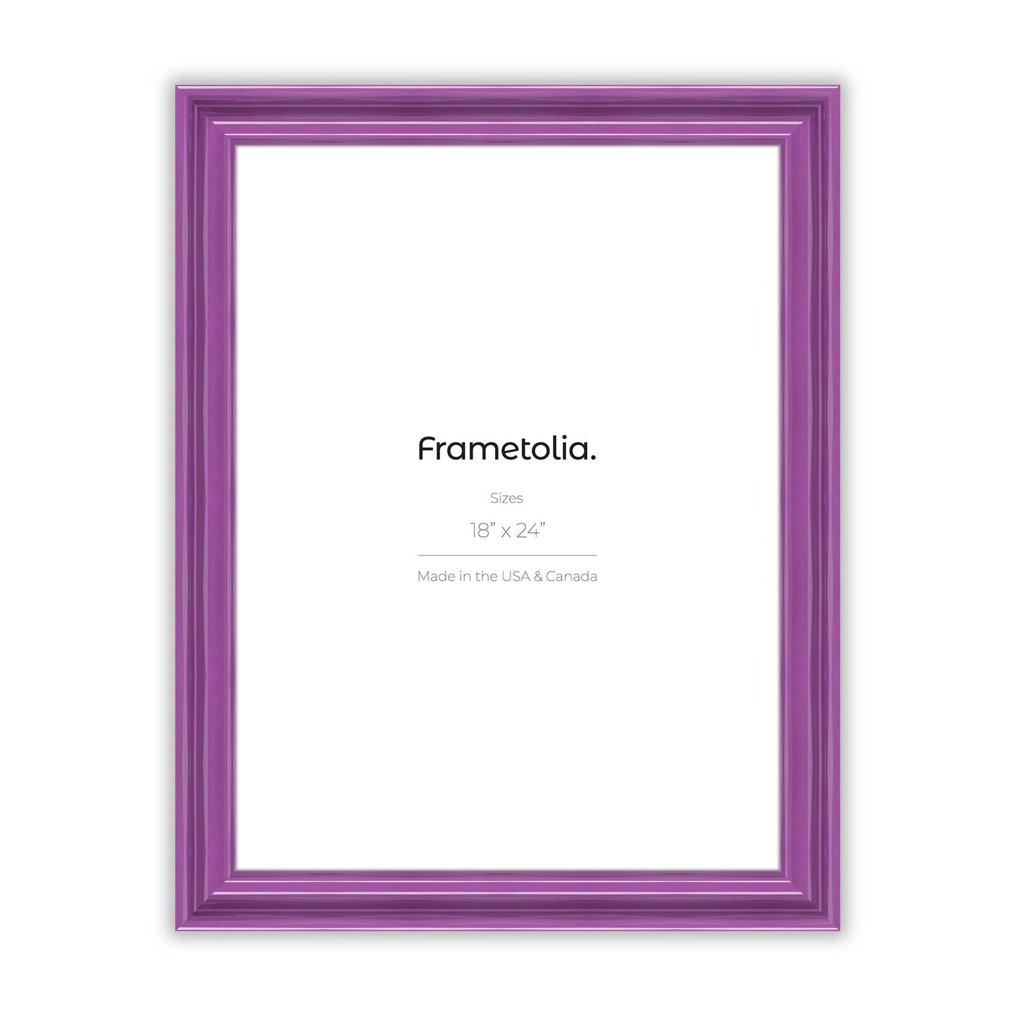 Royal Lilac Frame With Custom Print