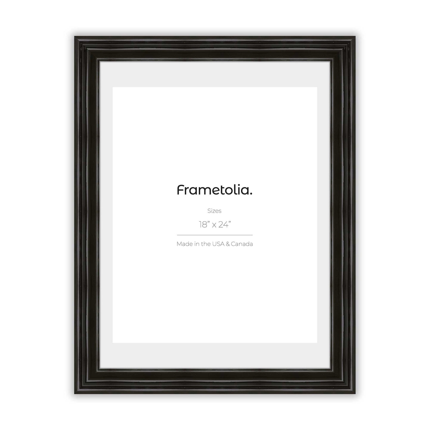 Electric Black Gloss Frame With Custom Print