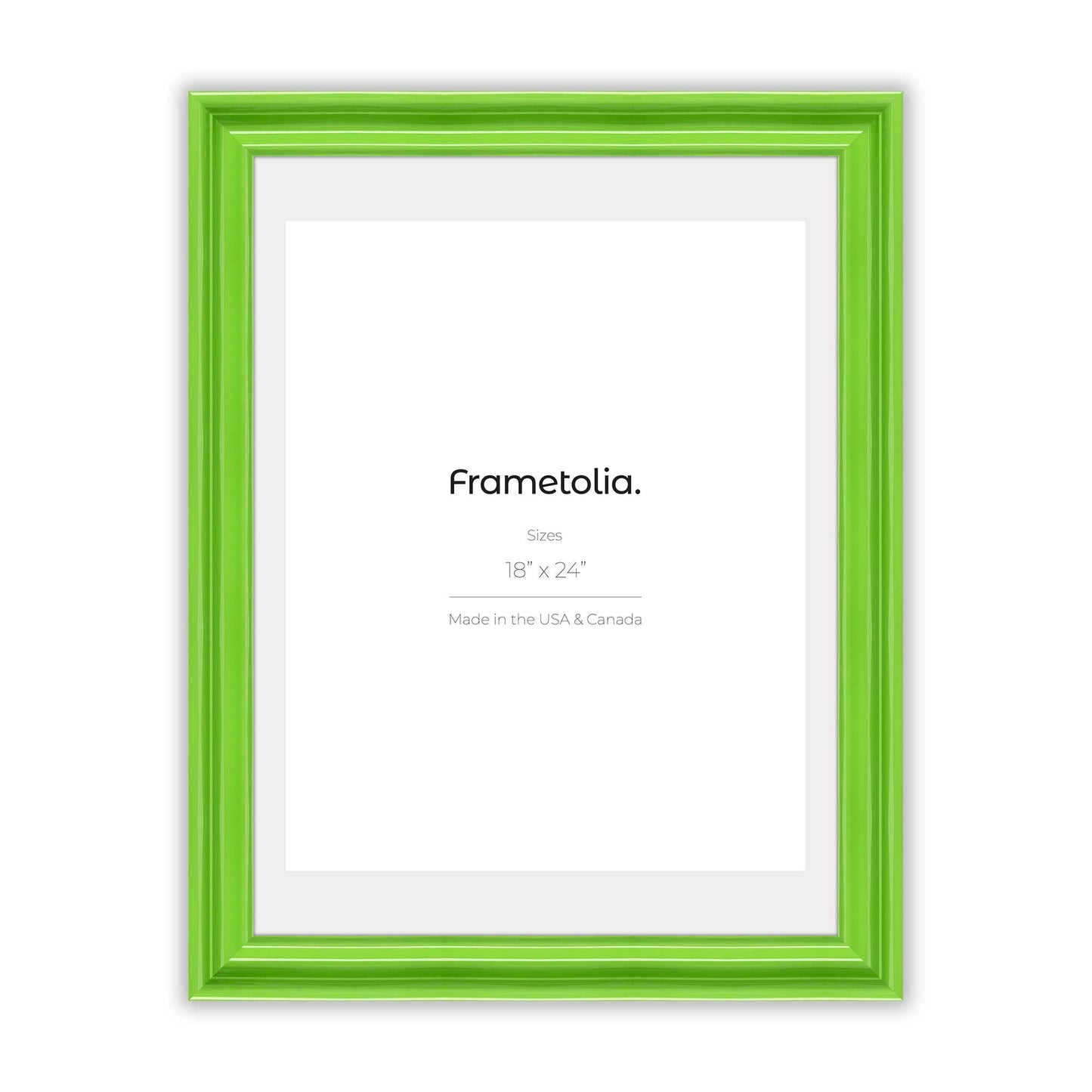 Fresh Lime Gloss Frame With Custom Print