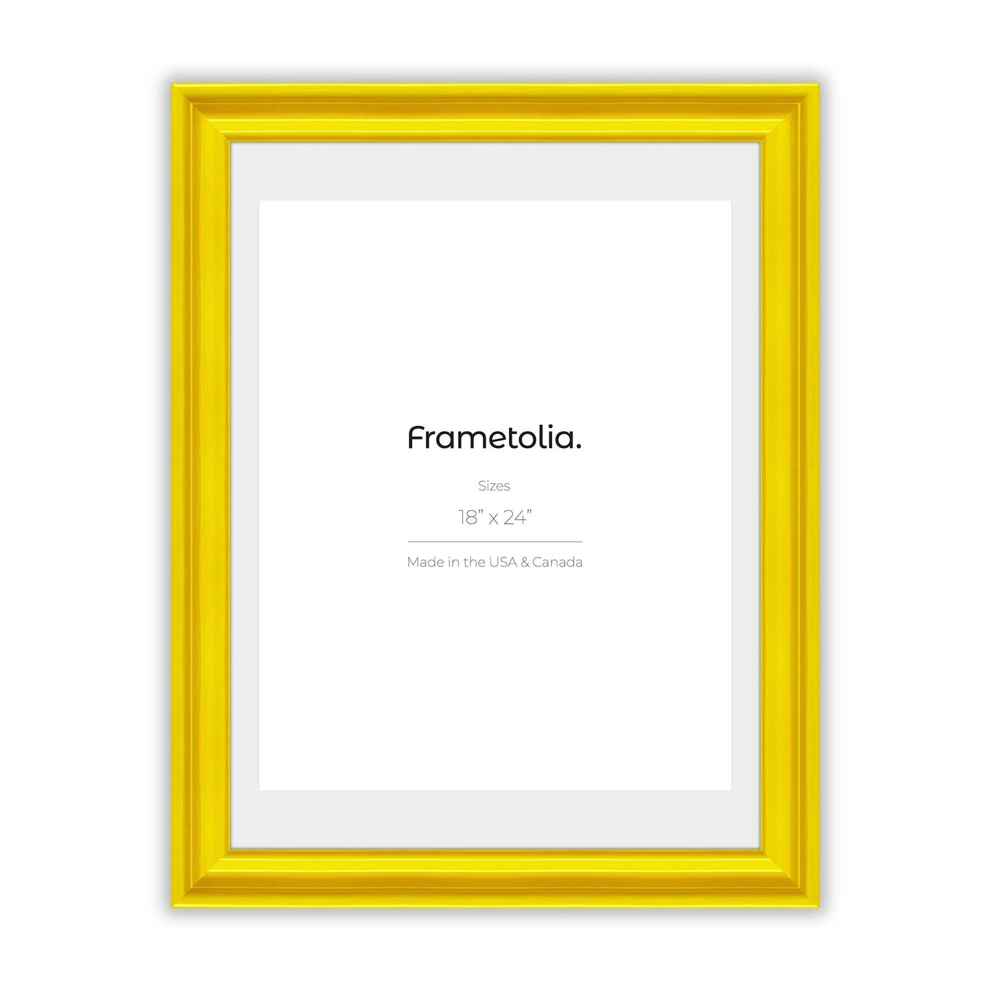 Sunburst Yellow Frame With Custom Print