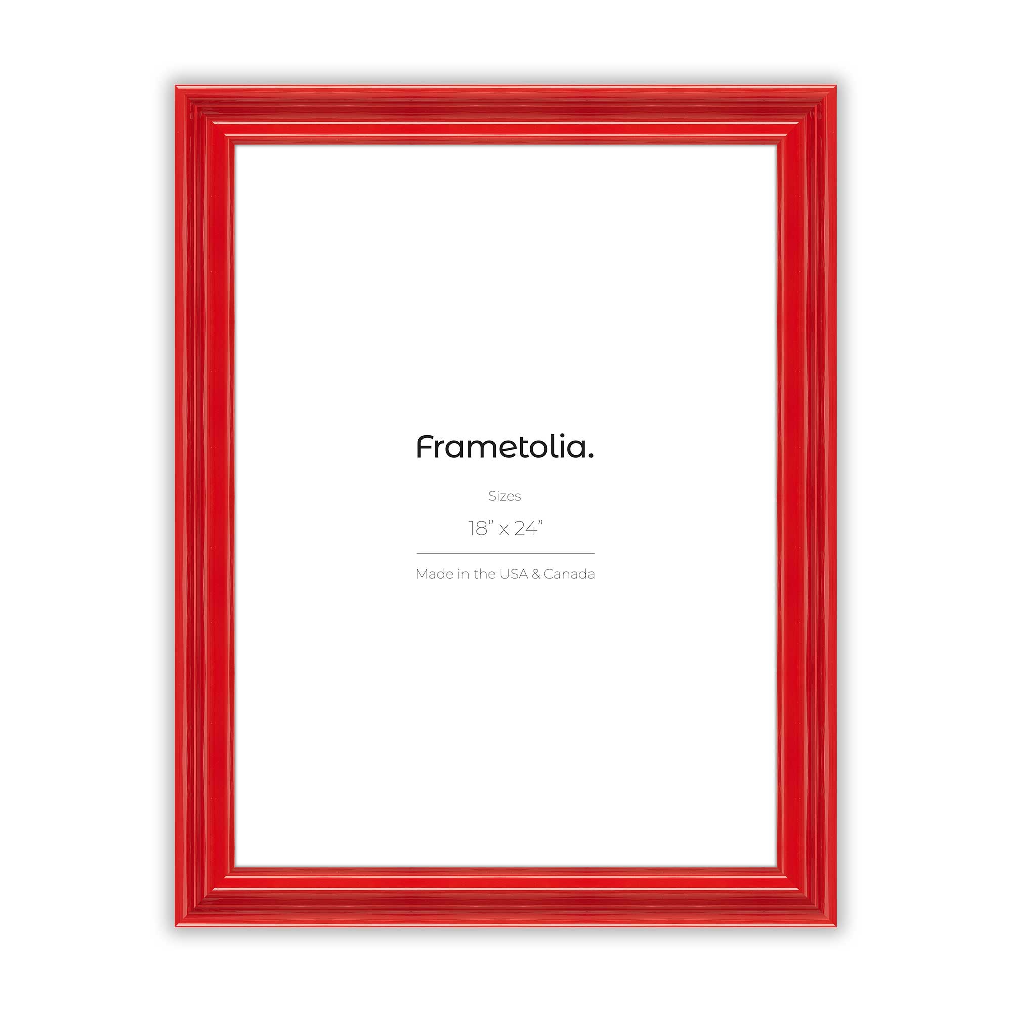 Cherry Red Gloss Wide Width Wall Frame – Frametolia.