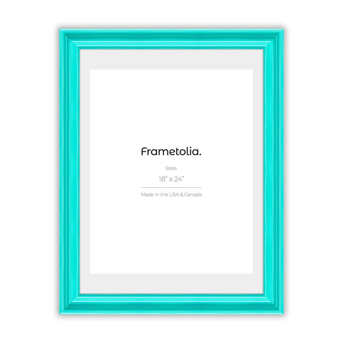 Capri Teal Wide Width Wall Frame