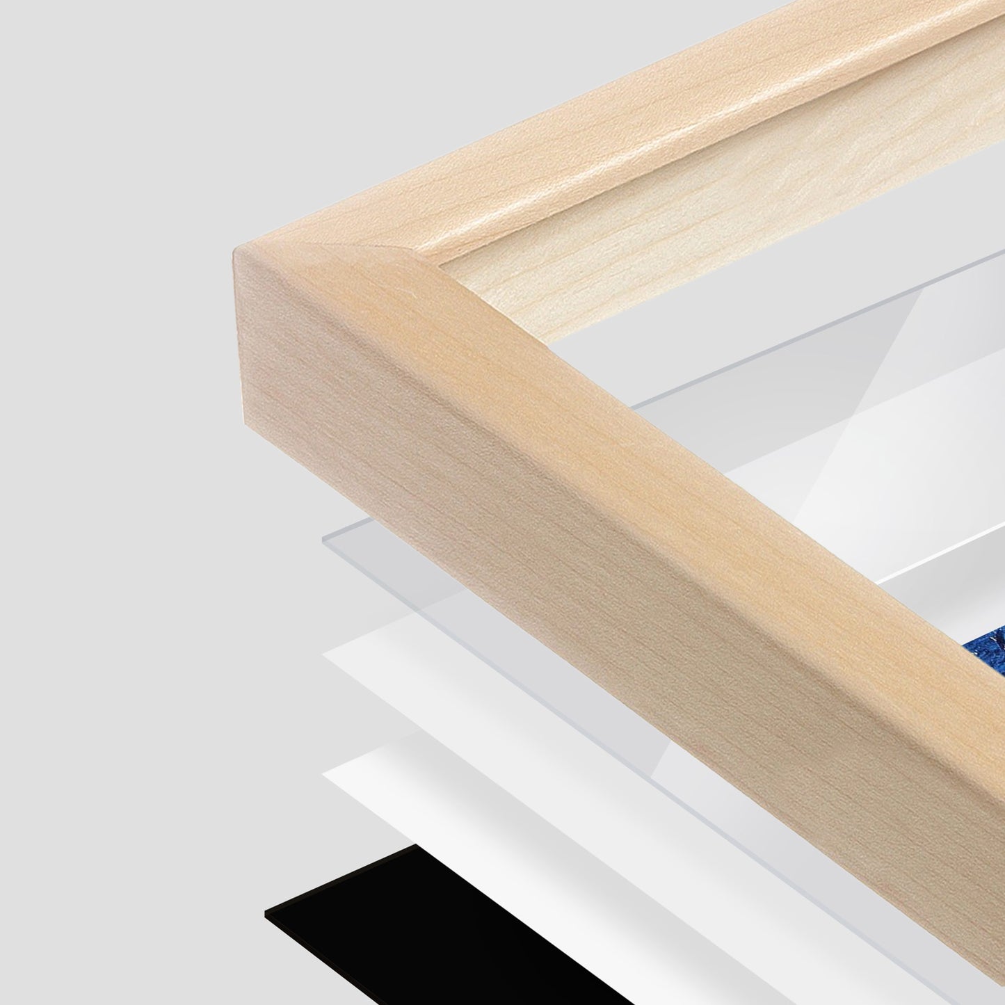 Raw Maple Manhattan Wall Frame