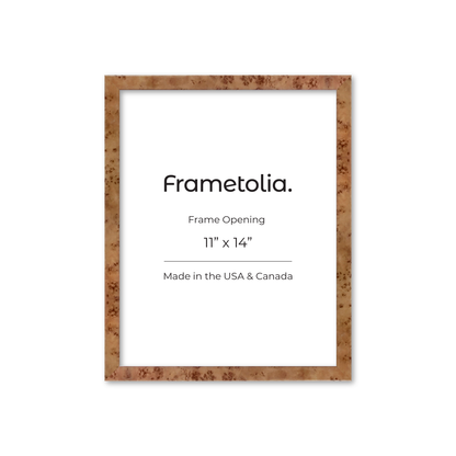 11" x 14" Golden Burlwood Verona Wall Frame