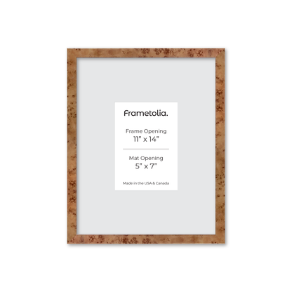 11" x 14" Golden Burlwood Verona Wall Frame