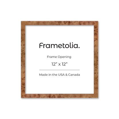 12" x 12" Golden Burlwood Verona Wall Frame