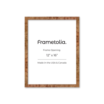 12" x 16" Golden Burlwood Verona Wall Frame