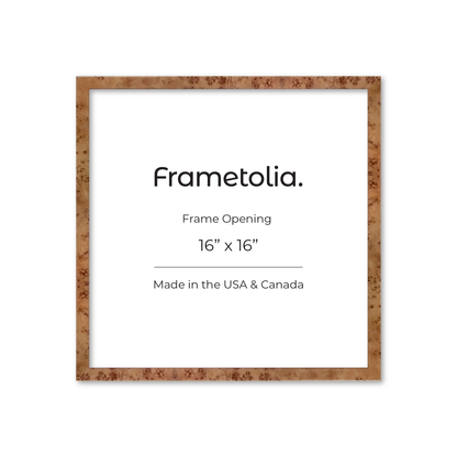 16" x 16" Golden Burlwood Verona Wall Frame