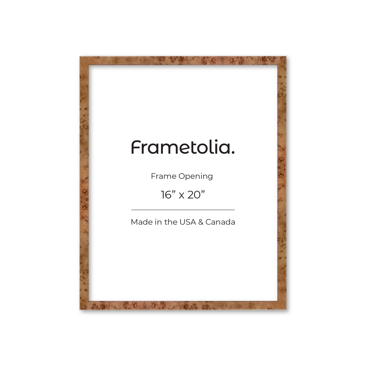 16" x 20" Golden Burlwood Verona Wall Frame
