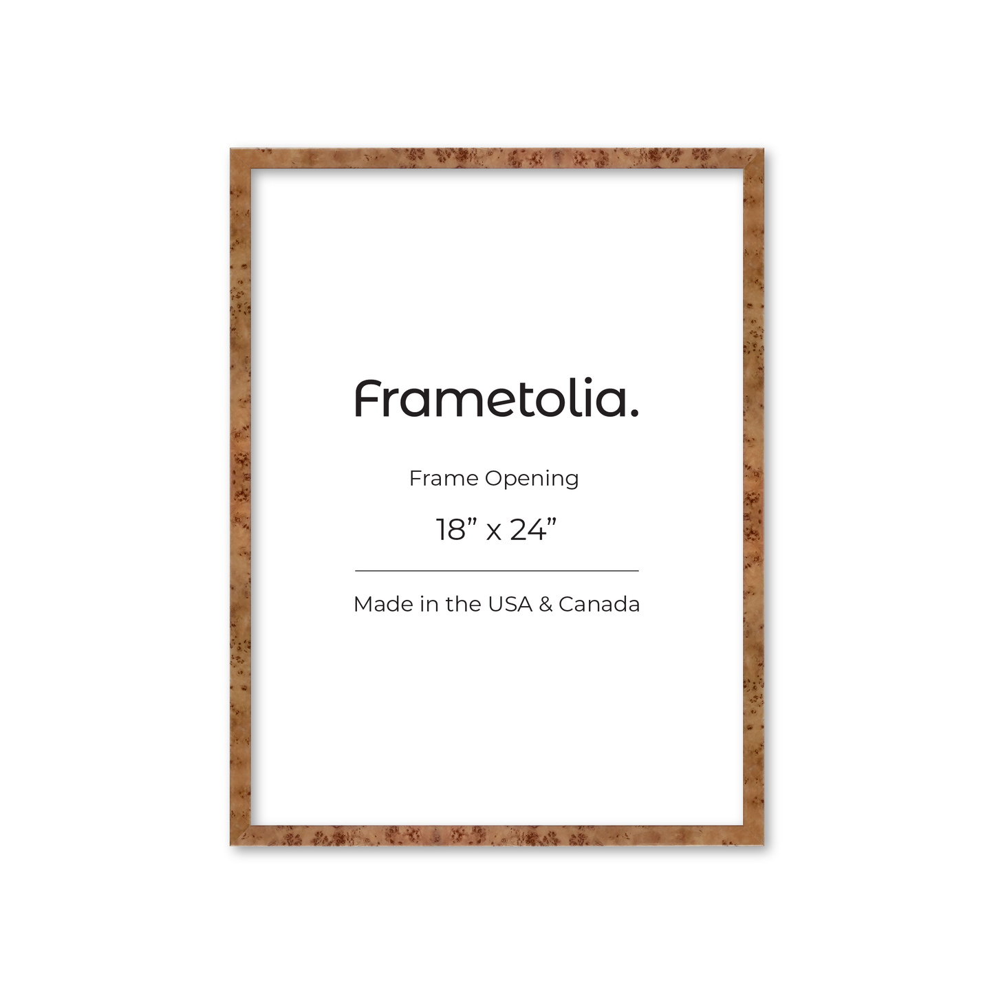 18" x 24" Golden Burlwood Verona Wall Frame