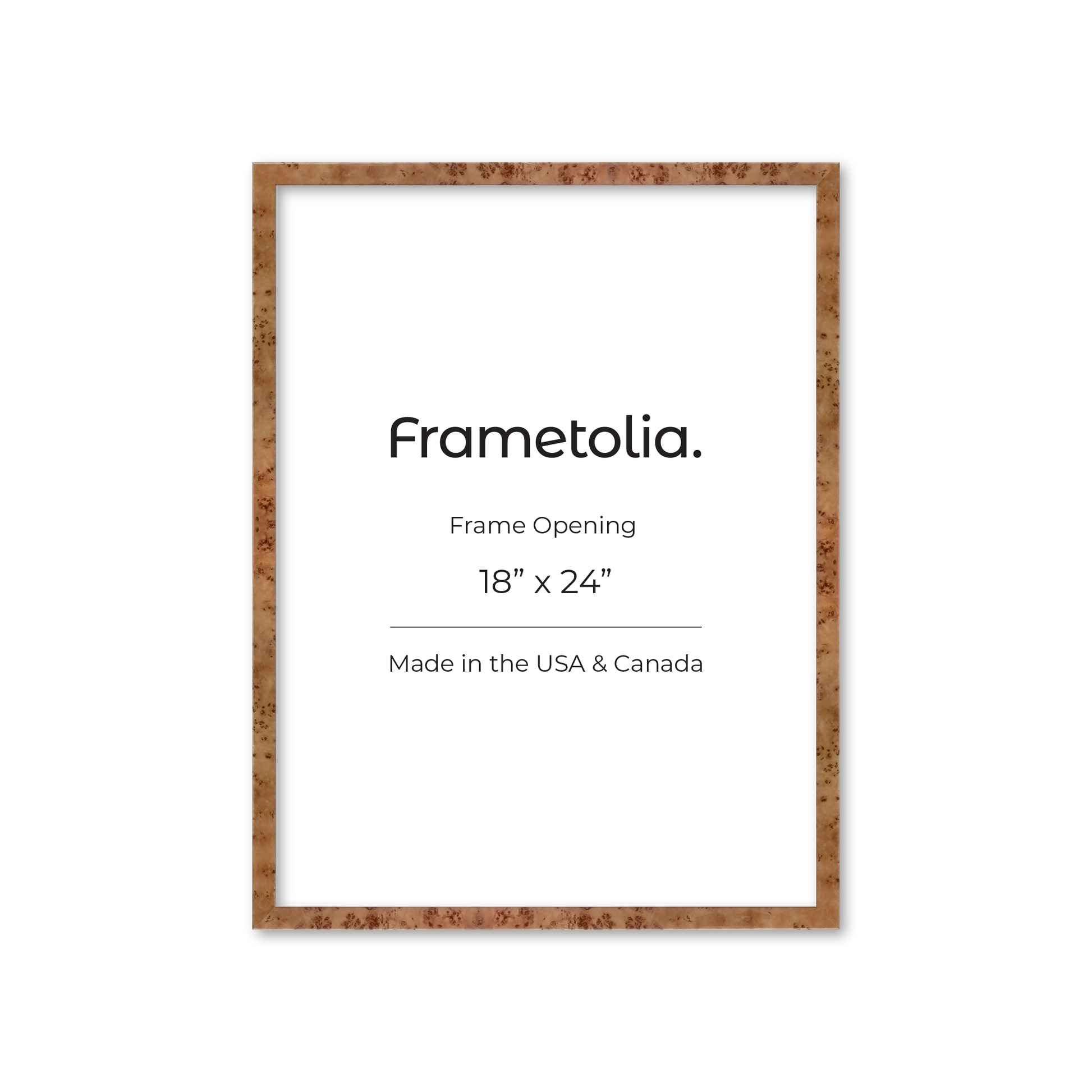18" x 24" Golden Burlwood Verona Wall Frame