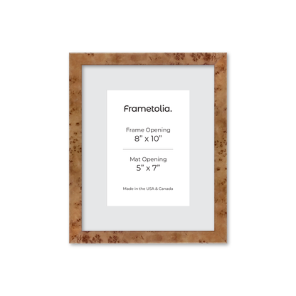 8" x 10" Golden Burlwood Verona Wall Frame