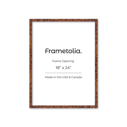 18" x 24" Amber Burlwood Verona Wall Frame