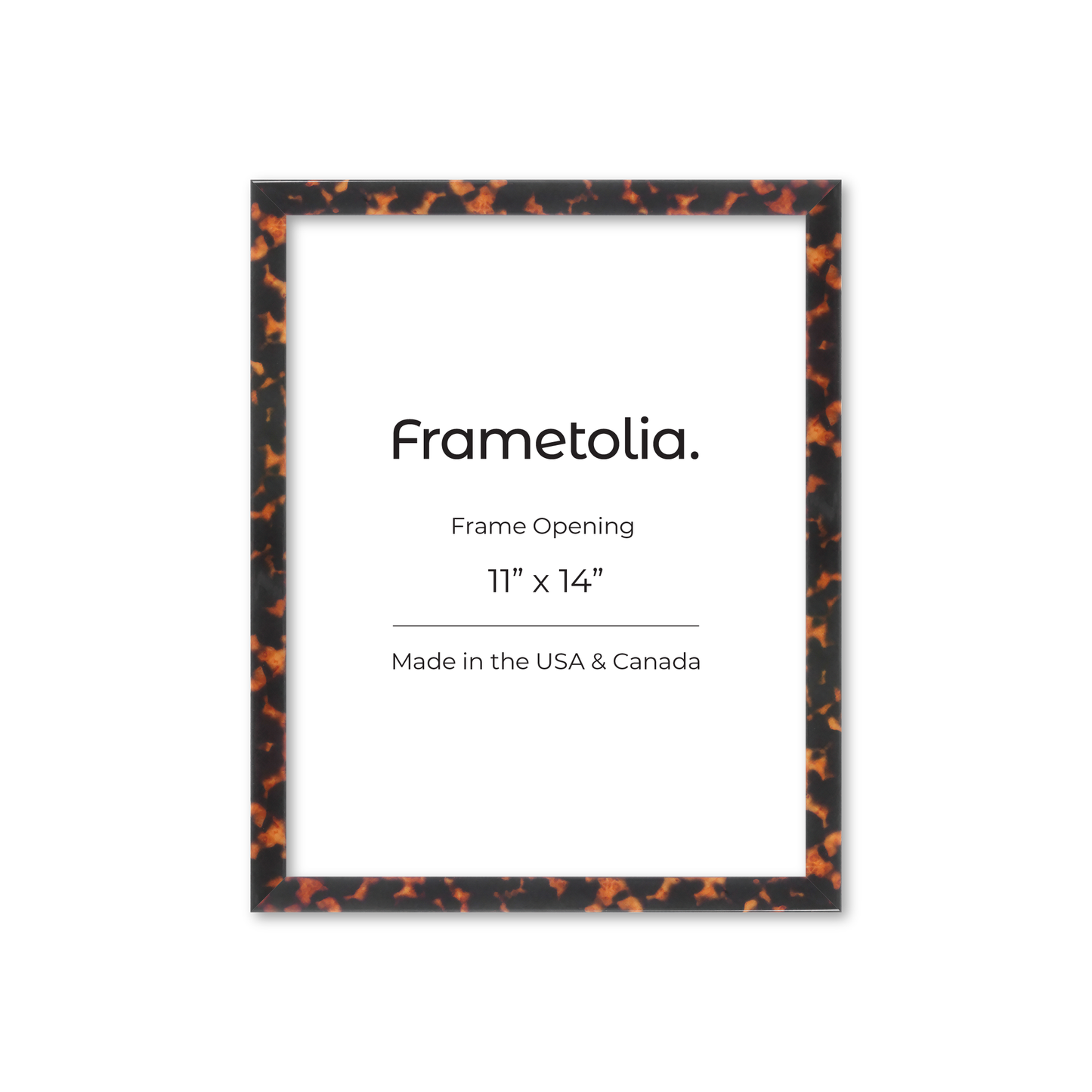 11" x 14" Tortoise Burlwood Verona Wall Frame