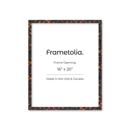 16" x 20" Tortoise Burlwood Verona Wall Frame