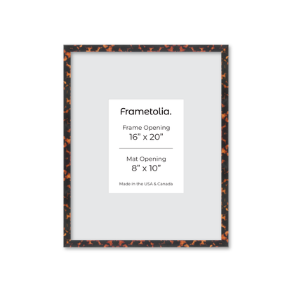 16" x 20" Tortoise Burlwood Verona Wall Frame