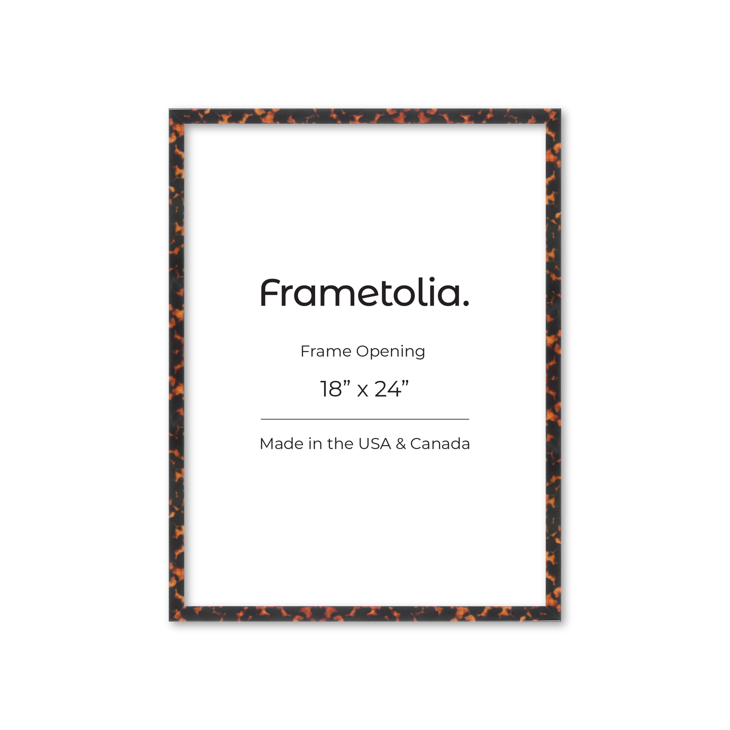 18" x 24" Tortoise Burlwood Verona Wall Frame